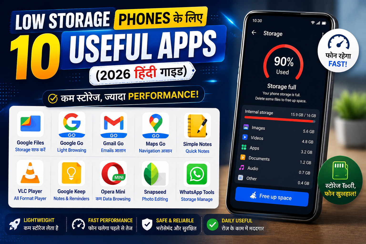 Lightweight Android apps