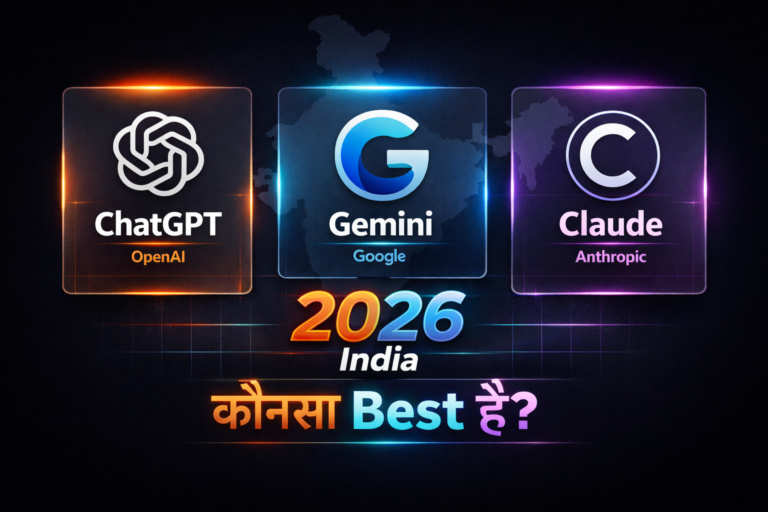 ChatGPT vs Gemini vs Claude 2026 — भारतीय Users के लिए कौनसा Best है? Honest Comparison