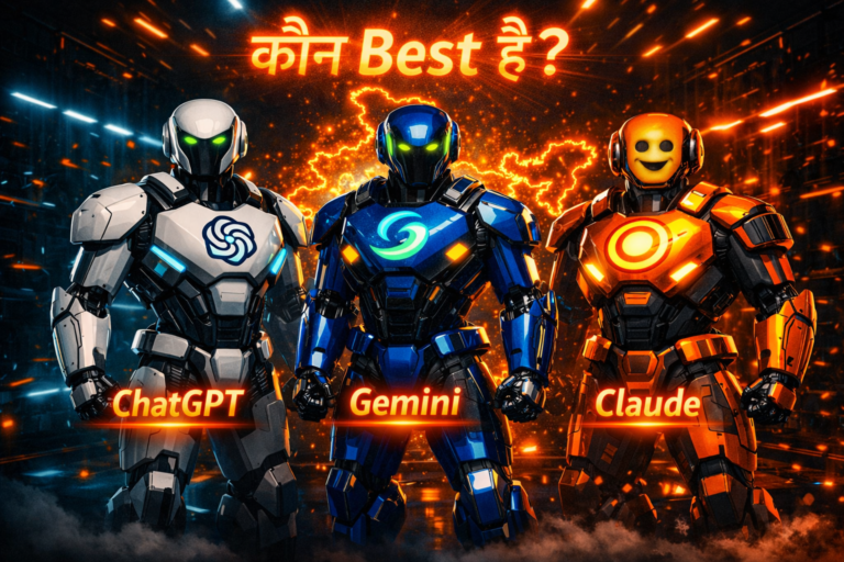 ChatGPT vs Gemini vs Claude — India 2026: Kaun Best Hai?