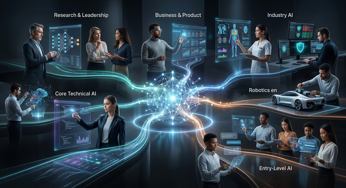 2030 की 25 Best AI Jobs Career Map