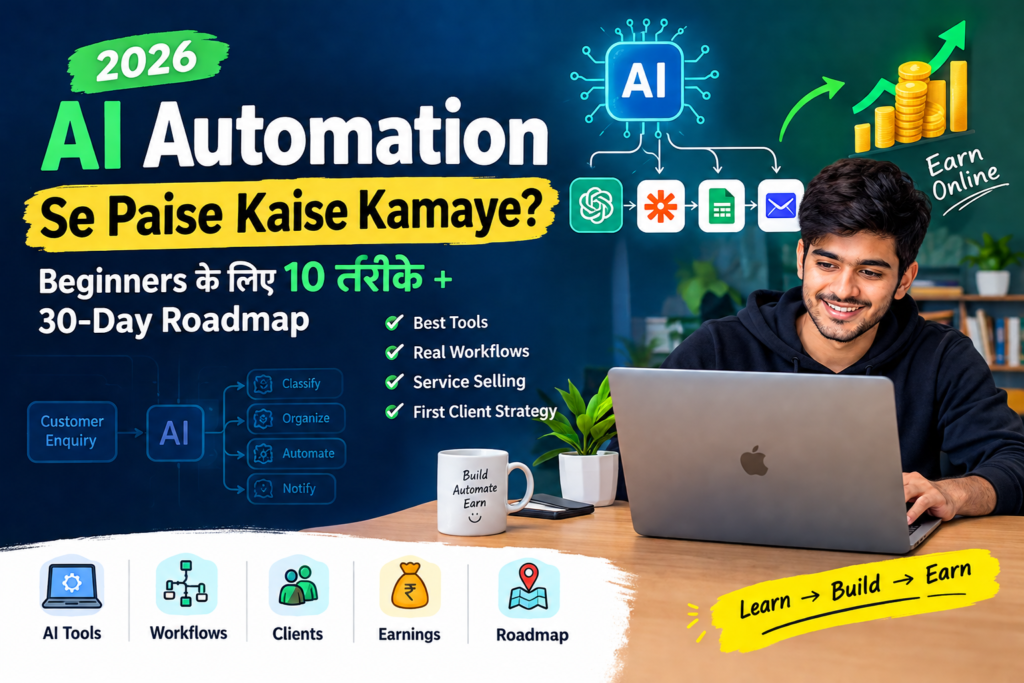 AI automation se paise kaise kamaye 2026