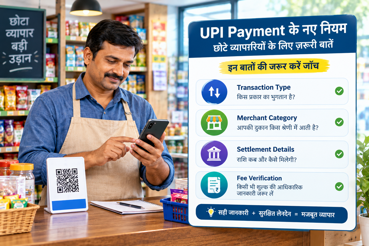 दुकानदारों के लिए UPI merchant payment checklist